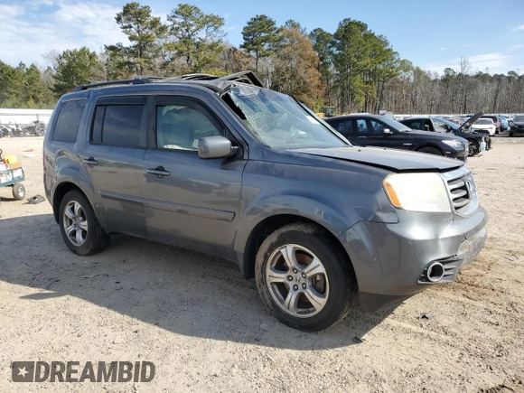 2013 Honda Pilot EX-L with VIN 5FNYF4H68DB004970, listed as a Copart auction lot 42654905 with 137,854 mi miles and Salvage Title. Bid and sale history available at carsss.com. Image 4.