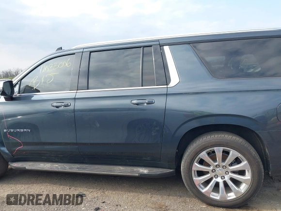 2021 Chevrolet Suburban Premier with VIN 1GNSKFKDXMR295929, listed as a IAAI auction lot 42033006 with 46,733 mi miles and . Bid and sale history available at DreamBid. Image 14.