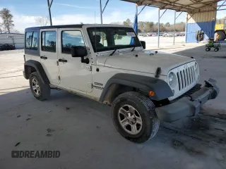 2016 Jeep Wrangler Unlimited Sport RHD with VIN 1C4BJWKG7GL312375, listed as a Copart auction lot 47437615 with 211,074 mi miles and Salvage title. Bid and sale history available at DreamBid. Image 4.