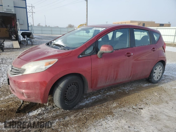 2014 Nissan Note S with VIN 3N1CE2CP7EL380339, listed as a Copart auction lot 89315715 with 137,578 mi miles and Clean Title. Bid and sale history available at DreamBid. Image 1.