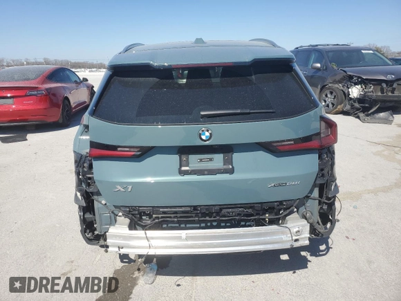 2024 BMW X1 xDrive28i with VIN WBX73EF00R5Z01009, listed as a Copart auction lot 48136195 with 15,133 mi miles and Salvage Title. Bid and sale history available at carsss.com. Image 6.