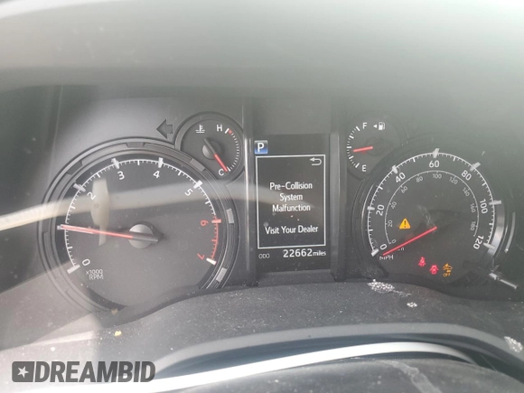 2023 Toyota 4Runner SR5 Premium with VIN JTENU5JR0P6153775, listed as a Copart auction lot 53680035 with 22,662 mi miles and Salvage title. Bid and sale history available at DreamBid. Image 9.