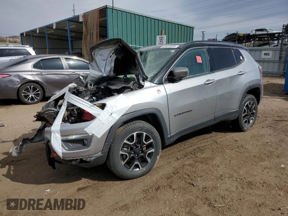 2020 Jeep Compass Trailhawk with VIN 3C4NJDDB4LT132790, listed as a Copart auction lot 49604935 with Not Provided miles and Salvage Title. Bid and sale history available at carsss.com. Image 1.