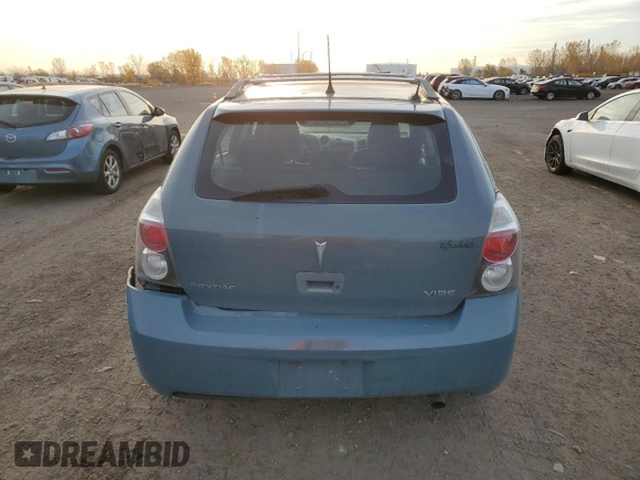 2009 Pontiac Vibe w/1SA with VIN 5Y2SP678X9Z433854, listed as a Copart auction lot 75985544 with 218,067 mi miles and Salvage Title. Bid and sale history available at carsss.com. Image 6.