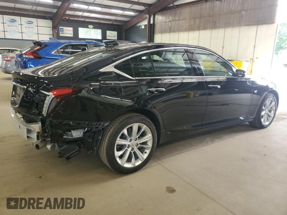 2025 Cadillac CT5 Premium Luxury with VIN 1G6DS5RK3S0108941, listed as a Copart auction lot 65155335 with 11,430 mi miles and Clean title. Bid and sale history available at DreamBid. Image 3.