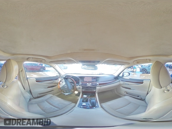 2014 Lexus LS 460 L with VIN JTHGL5EF3E5053199, listed as a Copart auction lot 88128655 with 204,969 mi miles and Salvage title. Bid and sale history available at DreamBid. Image 15.