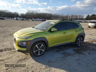2019 Hyundai Kona Ultimate with VIN KM8K53A50KU226584, listed as a Copart auction lot 42034215 with 129,601 mi miles and Clean Title. Bid and sale history available at carsss.com. Image 1.