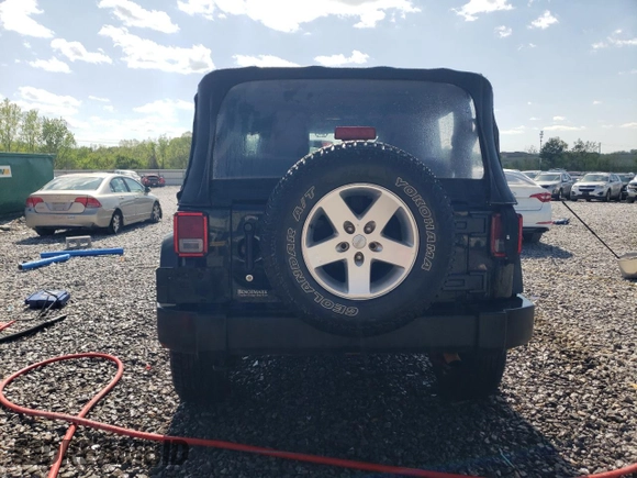 2013 Jeep Wrangler Sport with VIN 1C4AJWAG5DL694110, listed as a Copart auction lot 52200885 with 187,924 mi miles and Salvage Title. Bid and sale history available at carsss.com. Image 6.