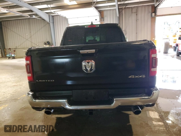 2019 Ram 1500 Limited with VIN 1C6SRFHT1KN810346, listed as a Copart auction lot 56713315 with 87,066 mi miles and Salvage title. Bid and sale history available at DreamBid. Image 6.