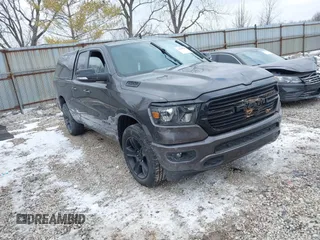 2021 Ram 1500 Big Horn with VIN 1C6SRFBT7MN537067, listed as a IAAI auction lot 41636141 with 48,006 mi miles. Bid and sale history available at carsss.com. Image 1.
