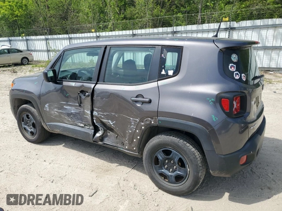 2017 Jeep Renegade Sport with VIN ZACCJBAB9HPE54484, listed as a Copart auction lot 54119825 with 29,856 mi miles and Salvage Title. Bid and sale history available at carsss.com. Image 2.