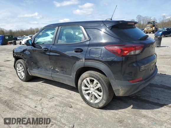 2021 Chevrolet TrailBlazer LS with VIN KL79MNSL8MB176530, listed as a Copart auction lot 54231365 with 59,796 mi miles and Salvage Title. Bid and sale history available at DreamBid. Image 2.