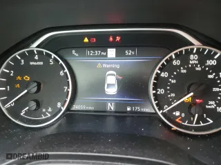 2021 Nissan Maxima SV with VIN 1N4AA6CV5MC513797, listed as a Copart auction lot 49549685 with 74,059 mi miles and Salvage Title. Bid and sale history available at carsss.com. Image 9.