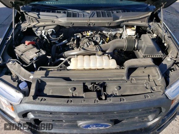 2022 Ford F-150 XL with VIN 1FTEX1EP4NKE30915, listed as a Copart auction lot 53478245 with 33,365 mi miles and Salvage title. Bid and sale history available at DreamBid. Image 11.
