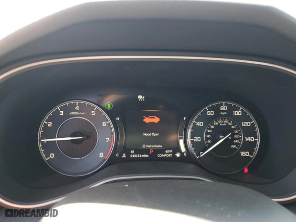 2021 Acura TLX w/Advance Package with VIN 19UUB5F66MA001711, listed as a Copart auction lot 53672155 with 12,151 mi miles and Salvage Title. Bid and sale history available at carsss.com. Image 9.