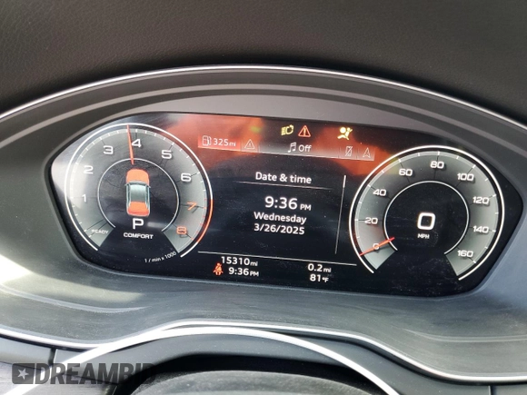 2024 Audi Q5 S line Premium Plus with VIN WA1EAAFY2R2015990, listed as a Copart auction lot 50294435 with 15,310 mi miles and Non Repairable. Bid and sale history available at carsss.com. Image 9.
