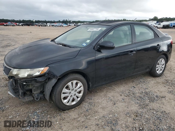 2012 Kia Forte EX with VIN KNAFU4A29C5597563, listed as a Copart auction lot 69807704 with 98,267 mi miles and Salvage Title. Bid and sale history available at carsss.com. Image 1.