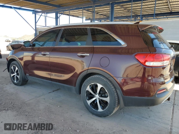 2016 Kia Sorento EX with VIN 5XYPHDA10GG134372, listed as a Copart auction lot 55132025 with 261,022 mi miles and Salvage Title. Bid and sale history available at DreamBid. Image 2.