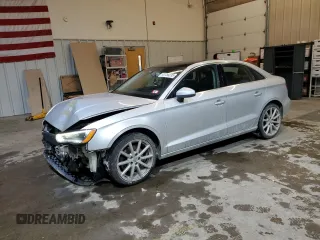 2015 Audi A3 2.0T Premium Plus with VIN WAUEFGFFXF1000953, listed as a Copart auction lot 41758235 with 94,884 mi miles and Salvage Title. Bid and sale history available at carsss.com. Image 1.