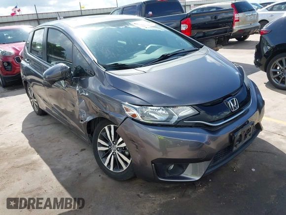 2015 Honda Fit EX-L with VIN 3HGGK5H89FM758748, listed as a IAAI auction lot 42559572 with 24,341 mi miles and . Bid and sale history available at DreamBid. Image 6.