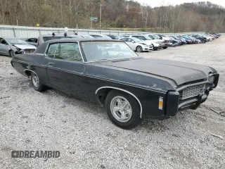 1969 Chevrolet Caprice z VIN 166479U185483, wystawiony jako Copart lot #78575324 z przebiegiem 59 666 mil mil oraz Szkoda całkowita • Salvage title. Historia ofert i sprzedaży dostępna na DreamBid. Obrazek 4.