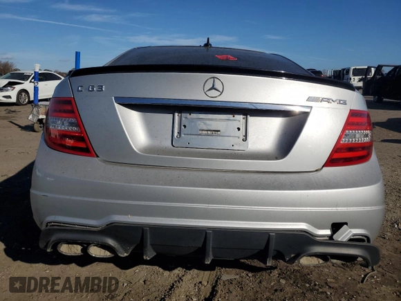 2015 Mercedes-Benz C-Class C 63 AMG with VIN WDDGJ7HB7FG370006, listed as a Copart auction lot 79349074 with 0 mi miles and Salvage Title. Bid and sale history available at carsss.com. Image 6.