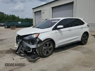 2021 Ford Edge ST z VIN 2FMPK4AP0MBA58542, wystawiony jako Copart lot #53996435 z przebiegiem Nie podano mil oraz Szkoda całkowita • Salvage title. Historia ofert i sprzedaży dostępna na DreamBid. Obrazek 1.