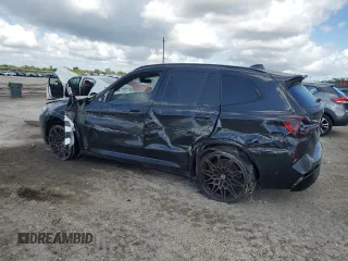 2023 BMW X3 M with VIN 5YM13EC02P9R76895, listed as a Copart auction lot 44812685 with 17,257 mi miles and Salvage Title. Bid and sale history available at carsss.com. Image 2.