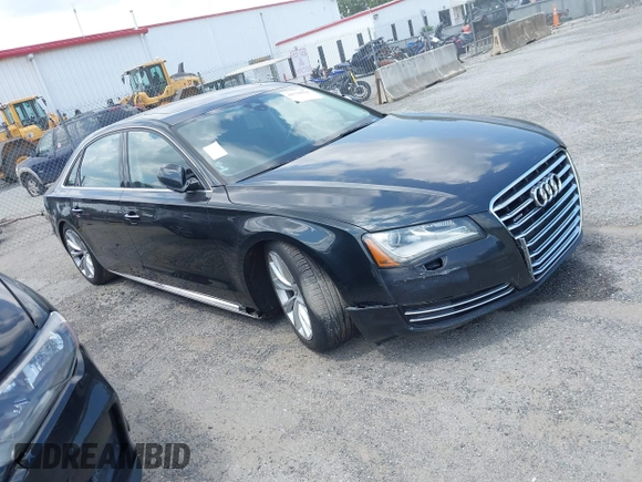 2012 Audi A8 with VIN WAURVAFD2CN002071, listed as a IAAI auction lot 42778424 with Not provided miles and . Bid and sale history available at DreamBid. Image 1.