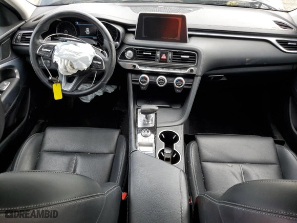 2019 Genesis G70 2.0T Advanced with VIN KMTG64LA6KU015298, listed as a Copart auction lot 50464495 with 77,203 mi miles and Salvage Title. Bid and sale history available at carsss.com. Image 8.