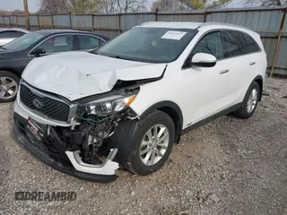 2018 Kia Sorento LX with VIN 5XYPGDA3XJG424355, listed as a IAAI auction lot 41832873 with 114,254 mi miles. Bid and sale history available at carsss.com. Image 2.