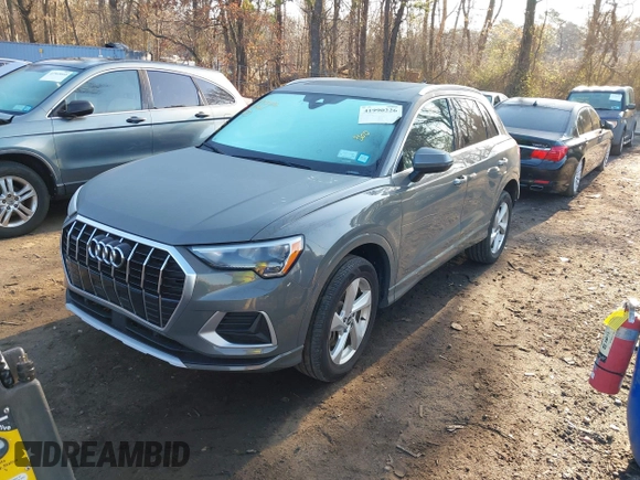 2021 Audi Q3 Premium with VIN WA1AUCF34M1099668, listed as a IAAI auction lot 41990226 with 69,866 mi miles and . Bid and sale history available at DreamBid. Image 18.