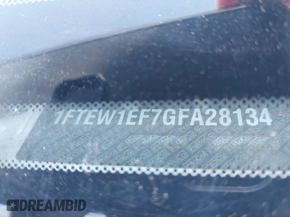 2016 Ford F-150 XLT with VIN 1FTEW1EF7GFA28134, listed as a IAAI auction lot 41398965 with 218,577 mi miles and . Bid and sale history available at DreamBid. Image 17.