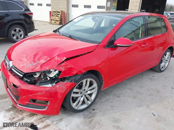 2015 Volkswagen Golf TSI SEL with VIN 3VW217AU6FM034480, listed as a IAAI auction lot 40738186 with 87,767 mi miles. Bid and sale history available at carsss.com. Image 18.
