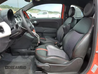 2015 FIAT 500e with VIN 3C3CFFGE4FT555467, listed as a Copart auction lot 66020695 with 21,052 mi miles and Clean title. Bid and sale history available at DreamBid. Image 7.