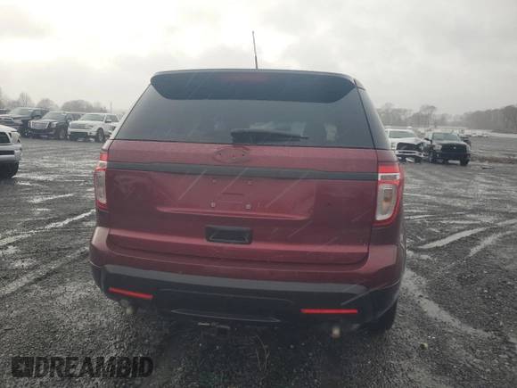2013 Ford Utility Police Interceptor with VIN 1FM5K7AR9DGB90413, listed as a Copart auction lot 80661584 with 0 mi miles and Clean Title. Bid and sale history available at carsss.com. Image 6.