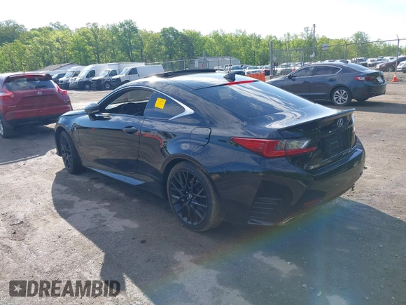 2016 Lexus RC with VIN JTHSE5BC3G5006739, listed as a IAAI auction lot 42149914 with 97,244 mi miles. Bid and sale history available at carsss.com. Image 3.