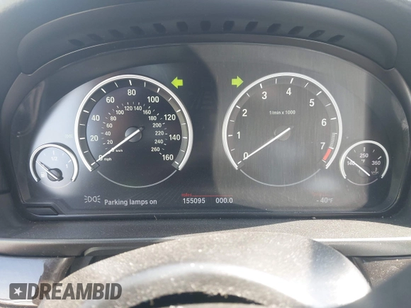 2013 BMW 5 Series 535i xDrive with VIN WBAFU7C59DDU71560, listed as a IAAI auction lot 41768025 with 155,095 mi miles and . Bid and sale history available at carsss.com. Image 7.