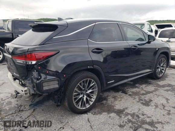 2020 Lexus RX with VIN 2T2YGMDA0LC053263, listed as a Copart auction lot 52204884 with 103,250 mi miles and Salvage Title. Bid and sale history available at carsss.com. Image 3.