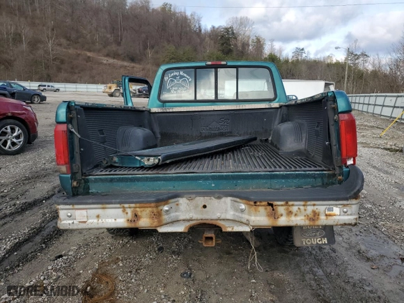1996 Ford Pickup with VIN 1FTEF14YXTLA76175, listed as a Copart auction lot 44495425 with 0 mi miles and Salvage Title. Bid and sale history available at carsss.com. Image 10.