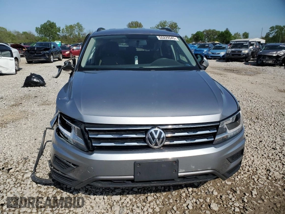 2021 Volkswagen Tiguan S with VIN 3VV1B7AX7MM133023, listed as a Copart auction lot 55229545 with 57,228 mi miles and Salvage title. Bid and sale history available at DreamBid. Image 5.