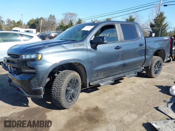 2021 Chevrolet Silverado 1500 LT Trail Boss with VIN 1GCPYFED4MZ349105, listed as a IAAI auction lot 41845023 with 97,012 mi miles and . Bid and sale history available at DreamBid. Image 17.