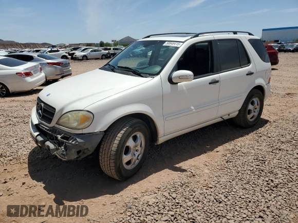 2003 Mercedes-Benz M 350 z VIN 4JGAB57E43A412977, wystawiony jako Copart lot #58846415 z przebiegiem 231 413 mil mil oraz Szkoda całkowita • Salvage title. Historia ofert i sprzedaży dostępna na DreamBid. Obrazek 1.