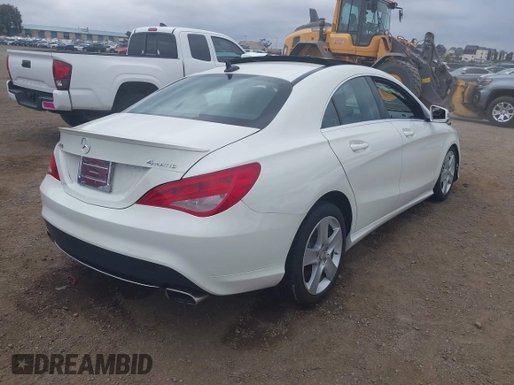 2015 Mercedes-Benz CLA 250 with VIN WDDSJ4GB2FN274032, listed as a IAAI auction lot 42408281 with 50,620 mi miles and . Bid and sale history available at DreamBid. Image 4.