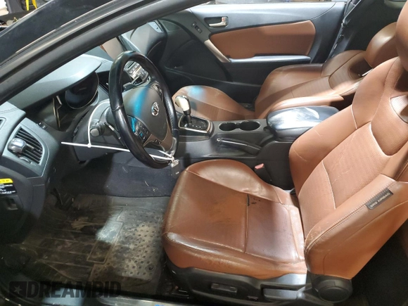 2013 Hyundai Genesis Coupe R-Spec with VIN KMHHU6KJ7DU079824, listed as a Copart auction lot 61663785 with 88,497 mi miles and Salvage title. Bid and sale history available at DreamBid. Image 7.