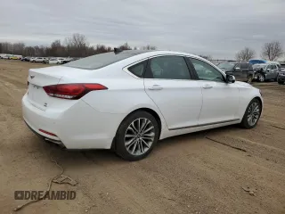 2017 Genesis G80 3.8L with VIN KMHGN4JE0HU180405, listed as a Copart auction lot 49168515 with 133,751 mi miles and Clean Title. Bid and sale history available at DreamBid. Image 3.