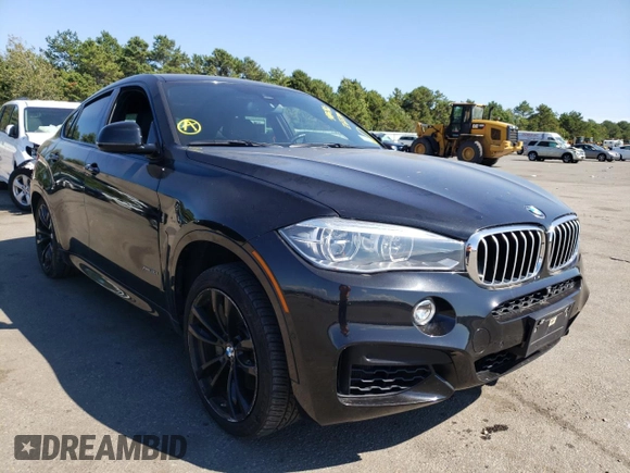 2018 BMW X6 xDrive50i with VIN 5UXKU6C56J0Z66540, listed as a Copart auction lot 56961962 with 54,238 mi miles. Bid and sale history available at carsss.com. Image 1.