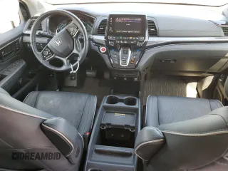 2022 Honda Odyssey Elite with VIN 5FNRL6H91NB022604, listed as a Copart auction lot 60165615 with 51,557 mi miles and Salvage title. Bid and sale history available at DreamBid. Image 8.