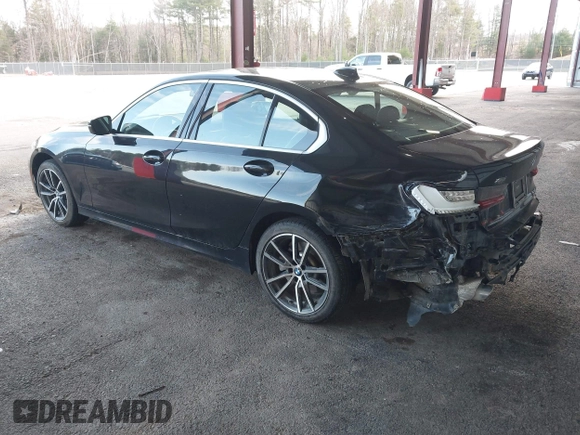 2021 BMW 3 Series 330i xDrive with VIN 3MW5R7J0XM8B58647, listed as a IAAI auction lot 42027965 with 34,230 mi miles. Bid and sale history available at carsss.com. Image 3.