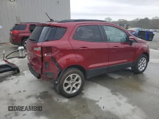 2021 Ford EcoSport SE with VIN MAJ3S2GE2MC447542, listed as a Copart auction lot 49314425 with 60,979 mi miles and Salvage Title. Bid and sale history available at DreamBid. Image 3.